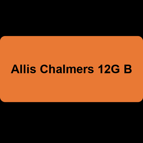 Allis Chalmers 12G B